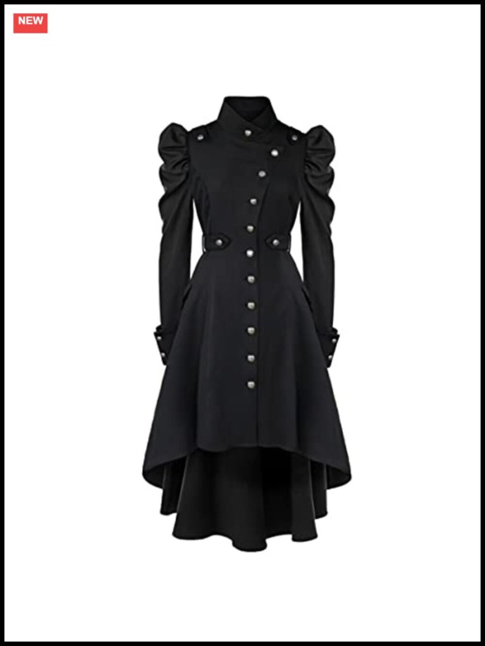 Women's Gothic Victorian Long Coat Steampunk Witch Cosplay Costume